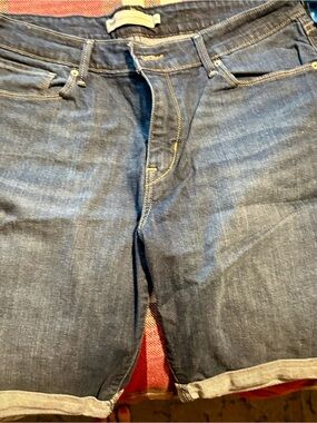 Levi's Dark Blue Denim Bermuda Shorts